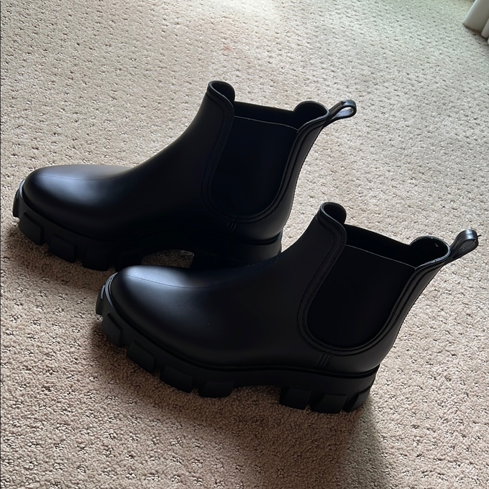 Jeffrey Campbell Black Leather Boots